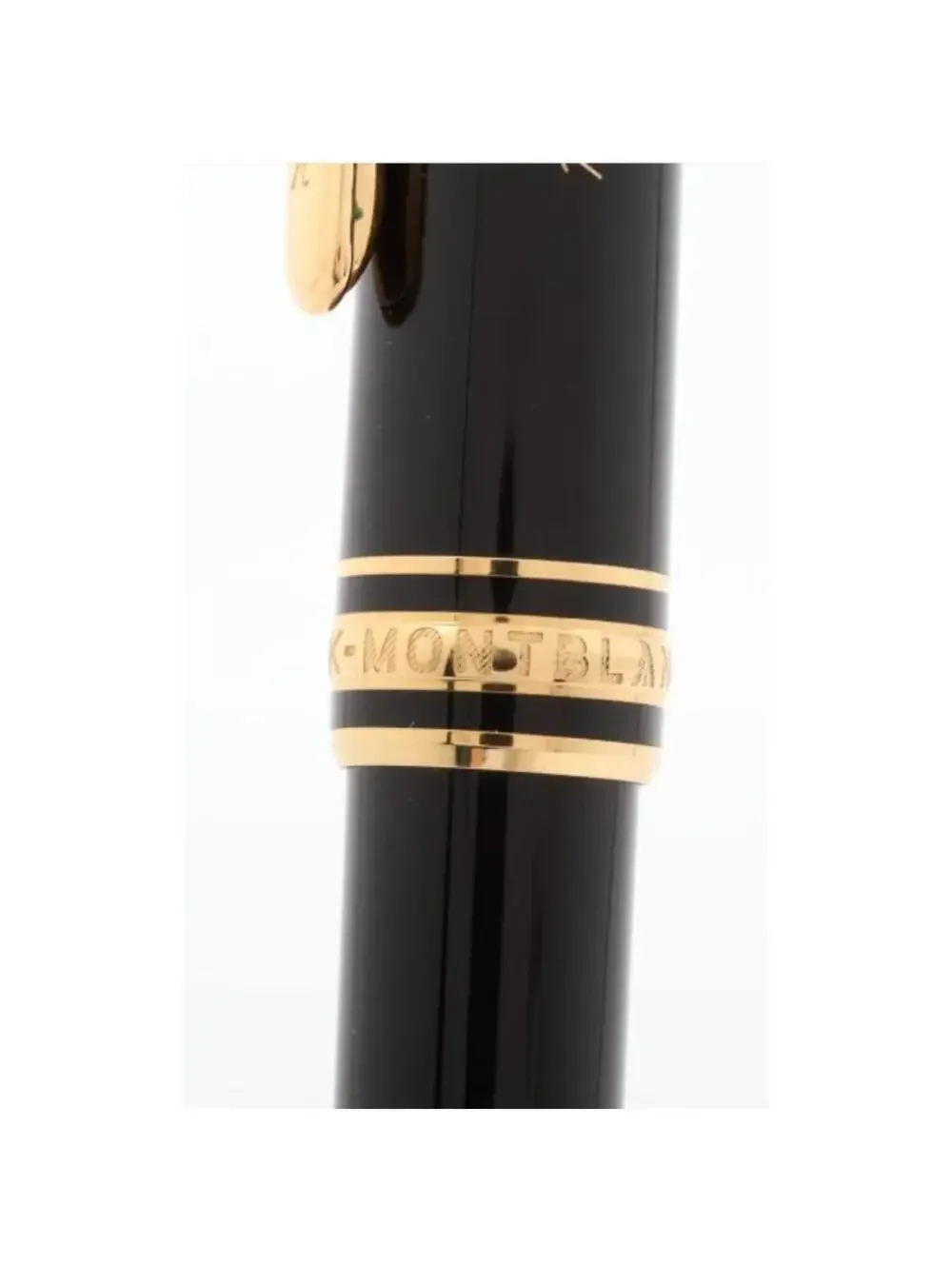 Montblanc Gold Finish Meisterstuck Classique Luxury Ballpoint Pen Resin Black